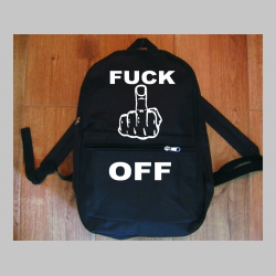 Fuck Off jednoduchý ľahký ruksak, rozmery pri plnom obsahu cca: 40x27x10cm materiál 100%polyester